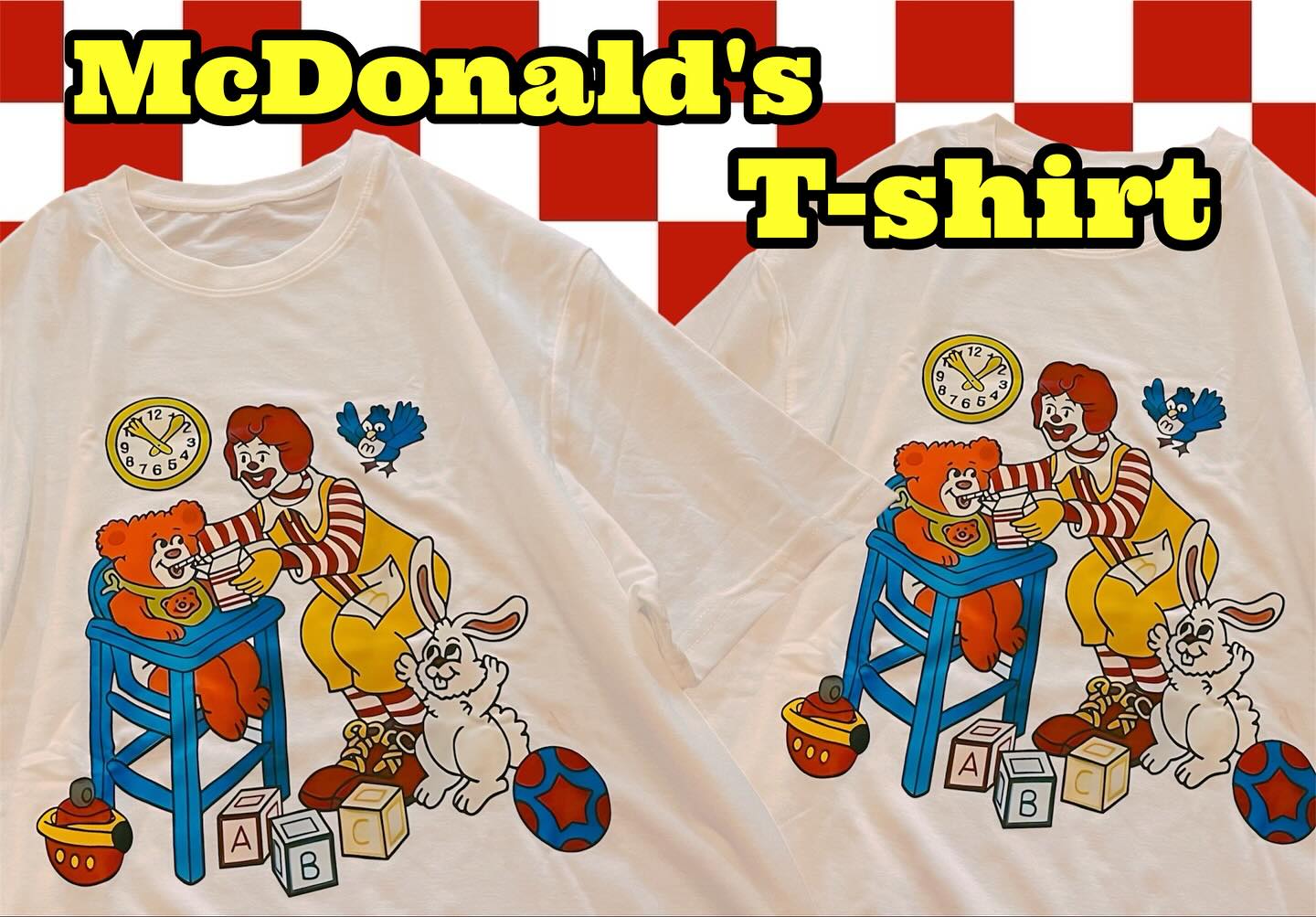 NEW ITEM マクドナルド Tシャツ ¥3,300 オールシーズンOK！ 涼しくなっ 