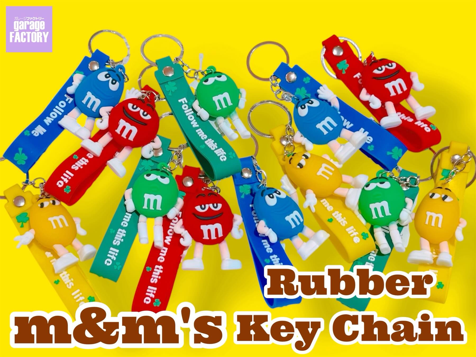 お値下げ可！m&m's エムアンドエムズ 希少　人気シリーズ　まとめ　セット売り RESTOCK ITEM m&m's(エムアンドエムズ)の ラバーキーチェーンが再入荷
